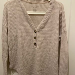 American Eagle Waffle Relaxed Top